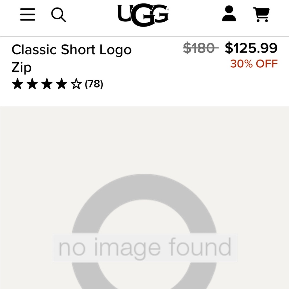 UGG Classic Short Logo Zip Boots - Tan size 7